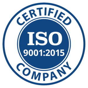 ISO 9001:2015 certified company logo